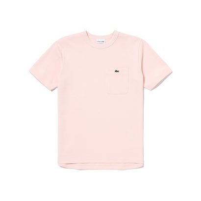 ラコステ LACOSTE 鹿の子地ポケット半袖Tシャツ （ライトピンク）