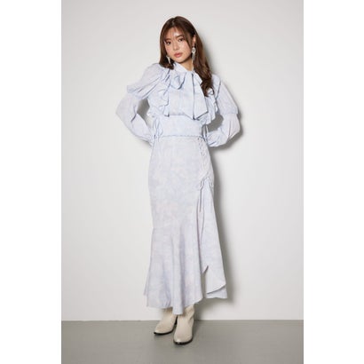 レースアップマーメイドスコートショートパンツ BLU