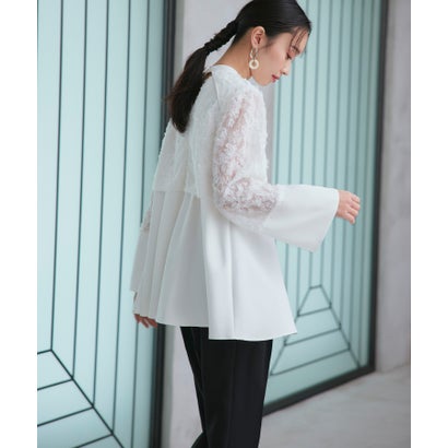 ルイルエブティック RUIRUE BOUTIQUE オケージョンドレス 華燭の典 伸ばすこと ｜ 華やぎ セットアップ 御召しもの 立体スピード競技 トップス / テーパードパンツ ｜ 美脚 お呼ばれ御召しもの 寄り合い御召しもの