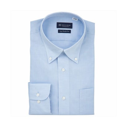 トーキョーシャツ TOKYO SHIRTS 【超形態安定】 ボタンダウン 長袖 形態安定 ワイシャツ （ブルー）