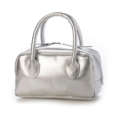 マドゥリ MADULI ミニスクエアボストンバッグ （SILVER）