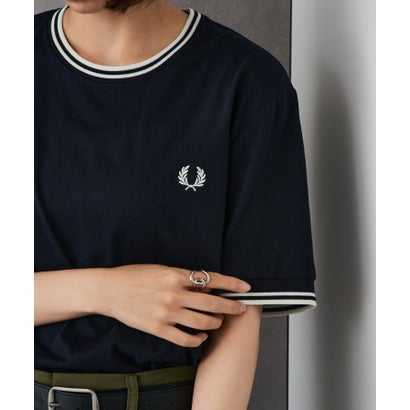 フレッドペリー FRED PERRY 【日本置き目品】TWIN TIPPED T-SHIRT M1588 ティーシャツ 半袖 カットソー （米国海軍） Tシャツ・カットソー-レディースファッション