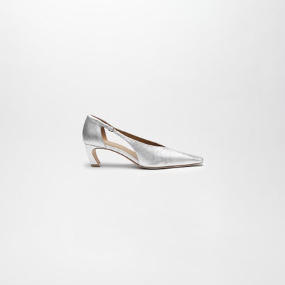 BREDE LEATHER PUMPS （Silver）