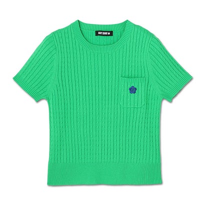 マリークワント　デイジーワンポイント半袖 プルオーバー MARY QUANT（マリークワント）の「デイジーワンポイント半袖