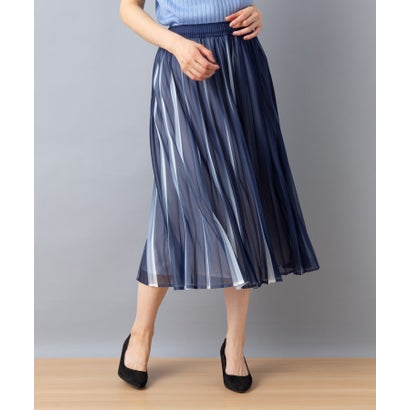 レリアン Leilian プリーツスカート （ブルー系）