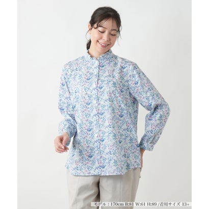 レリアンプラスハウス Leilian PLUS HOUSE ブラウス （サックス）