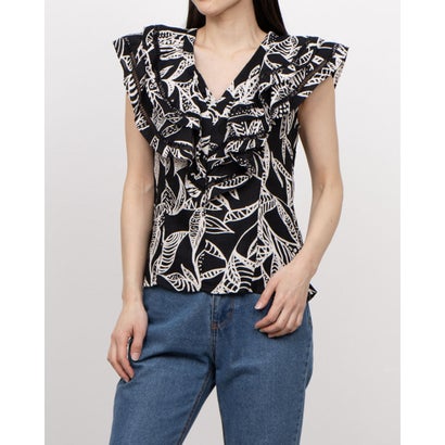フェイズ エイト Phase Eight Rosey Linen Top (Black)|LOCOMALL(ロコンド公式ストア)