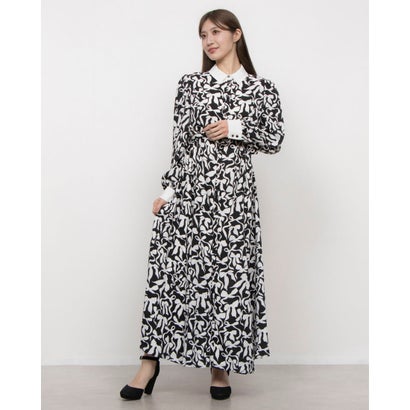フェイズ エイト Phase Eight Bonnie Bow Dress (Black/Ivory)|LOCOMALL(ロコンド公式ストア)