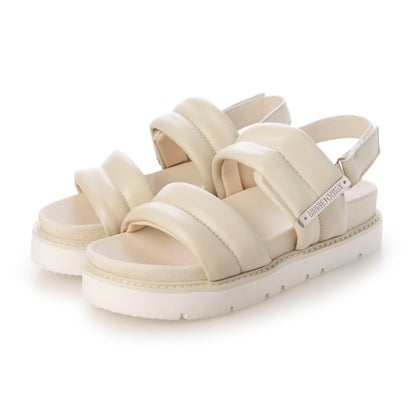 ミネトンカ MINNETONKA プラットフォームパフィストラップサンダル 25m02-wh （WHITE）