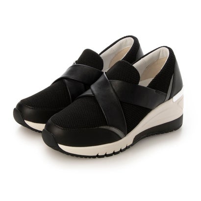 キスコ KISCO 原料品コンビヒールアップシューズ （BLK）