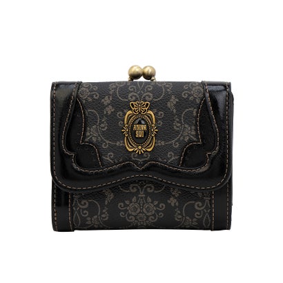 アナスイ ANNA SUI リーブル 口金二つ折り財布 (クロ)