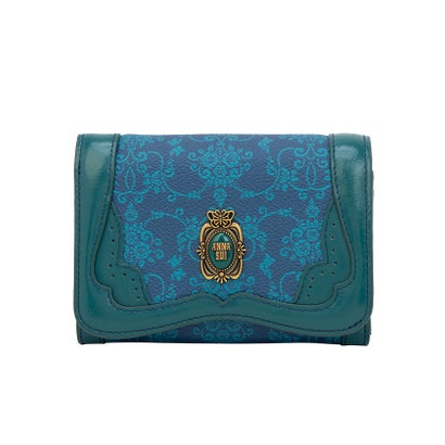 アナスイ ANNA SUI リーブル 内Lファスナー二つ折り財布 （ネイビー）