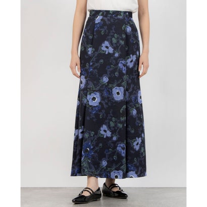 クラネ CLANE SCARF FLOWER MERMAID SKIRT （NAVY）