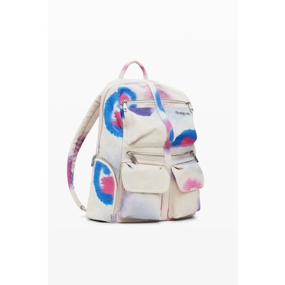 デシグアル Desigual ぼかし工業デザインバックパック （白いこと）