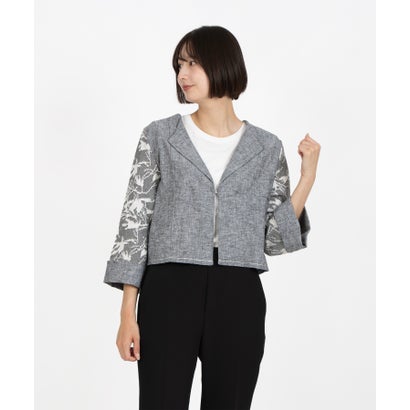 レリアン Leilian ショートジャケット【CINZIA CALDI】 （グレー ） 42,900円