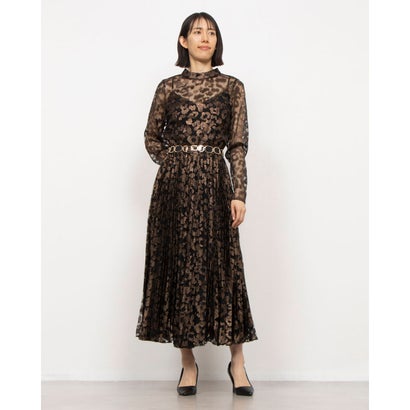 フェイズ エイト Phase Eight Theodra Leopard Pleat Midi Dress (Multi)|LOCOMALL(ロコンド公式ストア)
