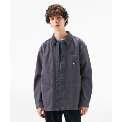トミー ヒルフィガー TOMMY HILFIGER キャンバスコーデュロイオーバーシャツ （グレー） 8,135円