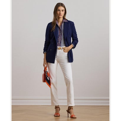 ローレン ラルフ ローレン LAUREN RALPH LAUREN ハイライズ ストレート アンクル ジーンズ （100ホワイト） 15,620円