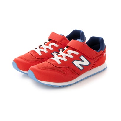 ニューバランス New Balance スニーカー キッズ YV373 new balance スポーティ ベルクロ ゴム紐 WIDTH:M (レッド)