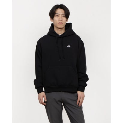 ナイキ NIKE メンズ スウェットパーカー ナイキSB エッセンシャル フリース ティーシャツ L/S フーディ LO FV7352010 （黒いこと）