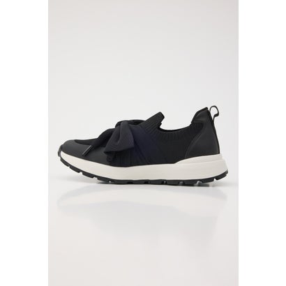 BIGリボンニットスリッポン BLK