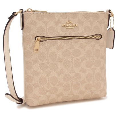 コーチ COACH アウトレット ショルダーバッグ ミニ ローアン ファイル バッグ ベージュ ホワイト レディース COACH CW325 IMXDM （Beige White）
