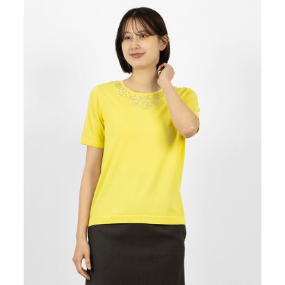 マダム ジョコンダ MADAM JOCONDE 【アンサンブル対応】モチーフニットプルオーバー （イエロー） 23,399円