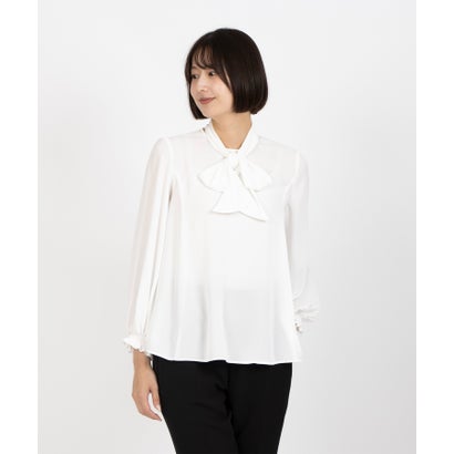レリアン Leilian ボウタイブラウス （アイボリー） 26,180円