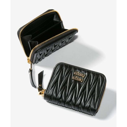 ミュウミュウ Miu Miu ミュウミュウ MIU MIU MATELASSE マテラッセ COIN CASE コインケース 5MM268 AFPP F0002 コインケース レディース 銭入れ 小物 ネロ （ネロ）