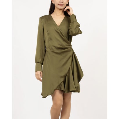 リナシメント RINASCIMENTO タックフリルラップワンピース （Militare Verde）