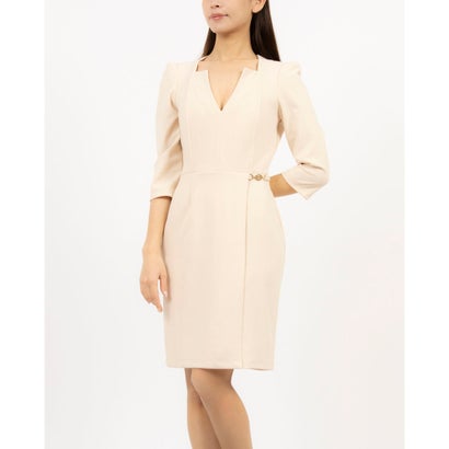 リナシメント RINASCIMENTO スクエアVカットラップワンピース （Beige Chiaro）｜LOCOMALL（ロコンド公式ストア）