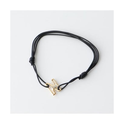 アリータ ALIITA ALIITA ブレスレット LETRA CORD BRACELET イニシャル （N/YELLOW-GOLD/BLACK）｜LOCOMALL（ロコンド公式ストア）