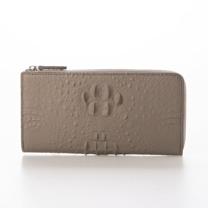 ジーノマリーナリュクス gino marina luxe クロコダイルL字財布 （モカ）