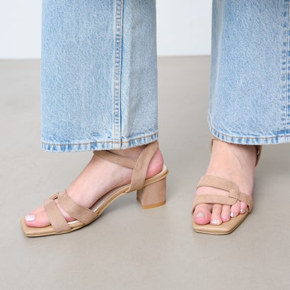 ラウナレア Launa lea 【25SS】5cmヒールアシメトリックストラップサンダル(0602) （ベージュS）