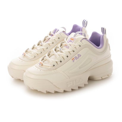 フィラ FILA フィラ FILA DISRUPTOR II/ディスラプター2 定番厚底スニーカーシューズ/SNOW WHITE/PURPLE/ORANGE USS25007-148 （SNOW WHITE/PURPLE/ORANGE）画像