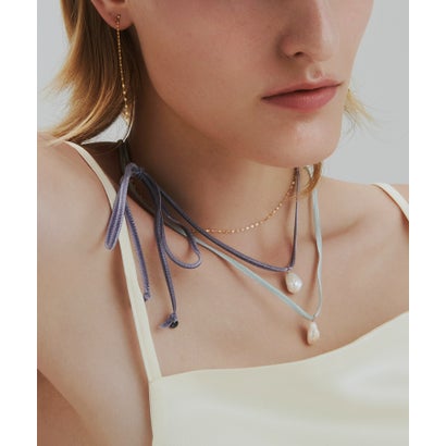 ルボンボン les bon bon liberty pearl necklace/リバティー パール ネックレス BOB656 （パープル）