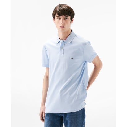 トミー ヒルフィガー TOMMY HILFIGER IM UNDERCOLLAR REG POLO （ブルー）