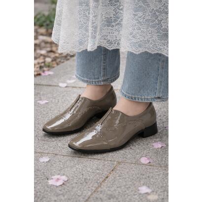 FIORINO フィオリノ STOCKHOLM 山羊革オックスフォードスリッポン（トープ） （Taupe）