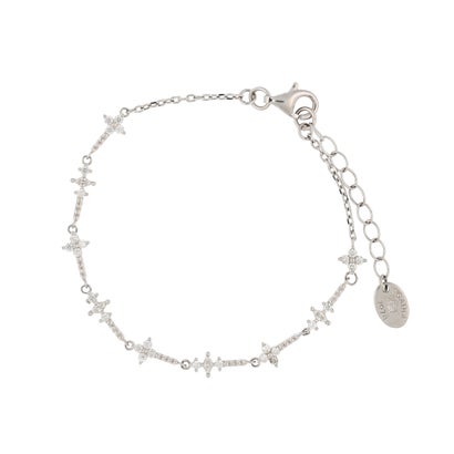アガタ パリ AGATHA PARIS アンボジュールブレスレット、ミニボール＆ナベット、クリスタル／シルバー （Crystal/silver）