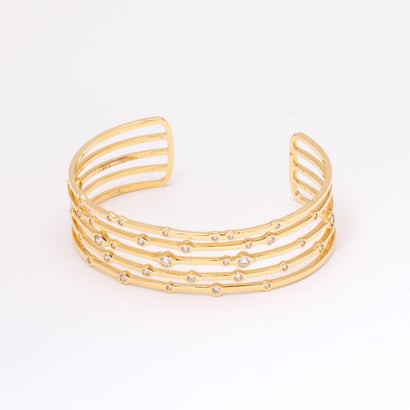 アガタ パリ AGATHA PARIS 20S、E、アクア、カフバングル、CZ （Crystal / gold）