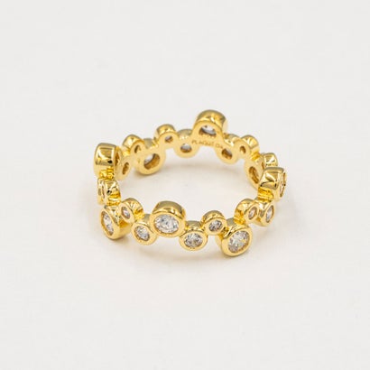 アガタ パリ AGATHA PARIS 20S、E、アクア、リング、CZ （Crystal / gold）