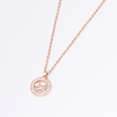 アガタ パリ AGATHA PARIS 19AW、プティドゥ、サークルスコッティネックレス、CZ （クリスタル／ピンク）