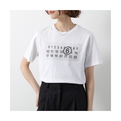 エムエムシックス メゾン マルジェラ MM6 Maison Margiela MM6 KIDS Tシャツ M60803 MM02Y 半袖 カットソー （M6100/ホワイト）