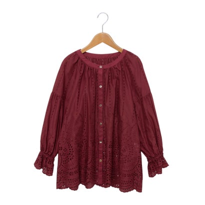 レリアンプラスハウス Leilian PLUS HOUSE ブラウス （レッド系）