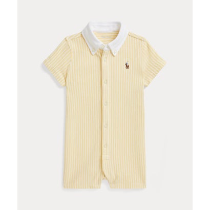ポロ ラルフ ローレン POLO RALPH LAUREN （ベビー)ストライプド ニット オックスフォード ショートオール （700イエロー）【交換・返品不可】｜LOCOMALL（ロコンド公式ストア）