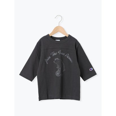 サマンサモスモス ラーゴム Samansa Mos2 Lagom 【Champion別注】クマプリント7分袖Tシャツ （チャコールグレー）画像