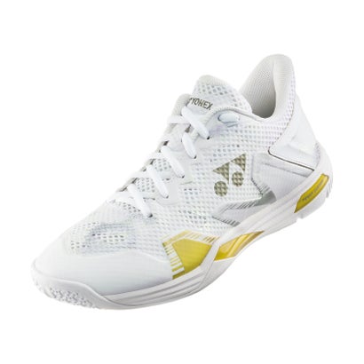 ヨネックス YONEX ヨネックス YONEX バドミントン パワークッション エクリプション Z メン シューズ 靴 スニーカー ローカット 衝撃吸収 反発性 軽量 （532 ホワイト/ゴールド）