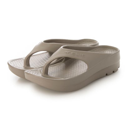 テリック TELIC サンダル メンズ レディース ダブル フリップ フロップ W-FLIPFLOP 厚底 スリッポン ビーチサンダル （ブラウン）