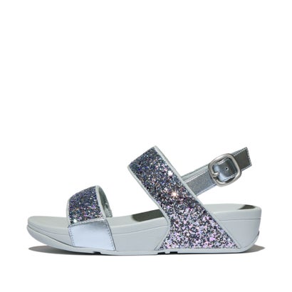 フィットフロップ fitflop fitflop フィットフロップ LULU MULTI-TONAL GLITTER BACK-STRAP SANDALS （Quiet Blue）