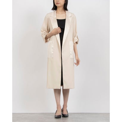 リナシメント RINASCIMENTO シャイニーデザインガウンCOAT （Beige Chiaro）